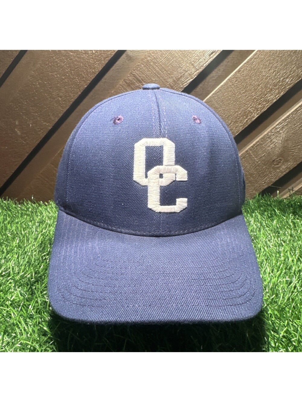 Zephyr Z-Hat OC Knights Stretch Fit Hat Cap Navy Blue Embroidered Size L